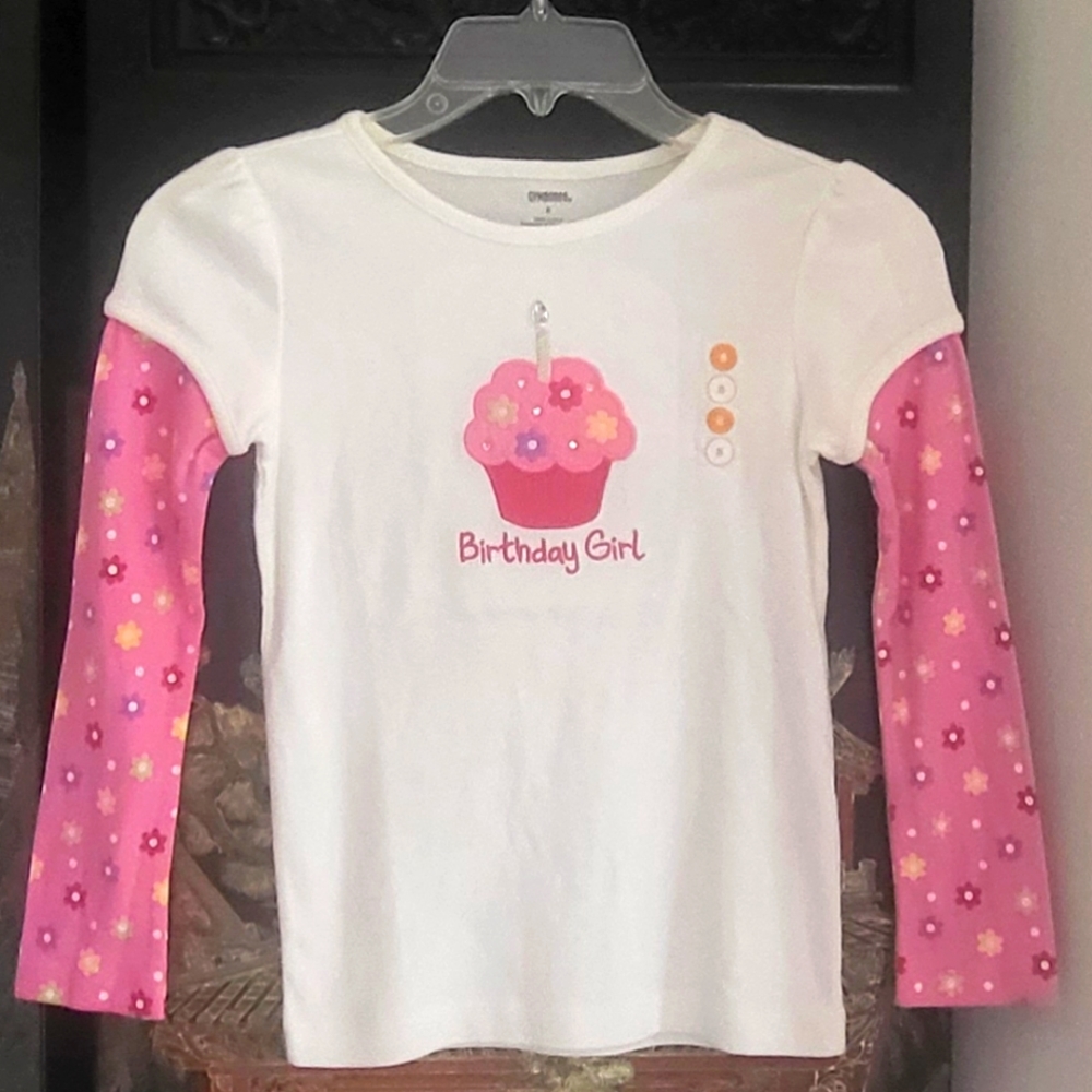 Gymboree Girl's Longsleeve Birthday Girl Top